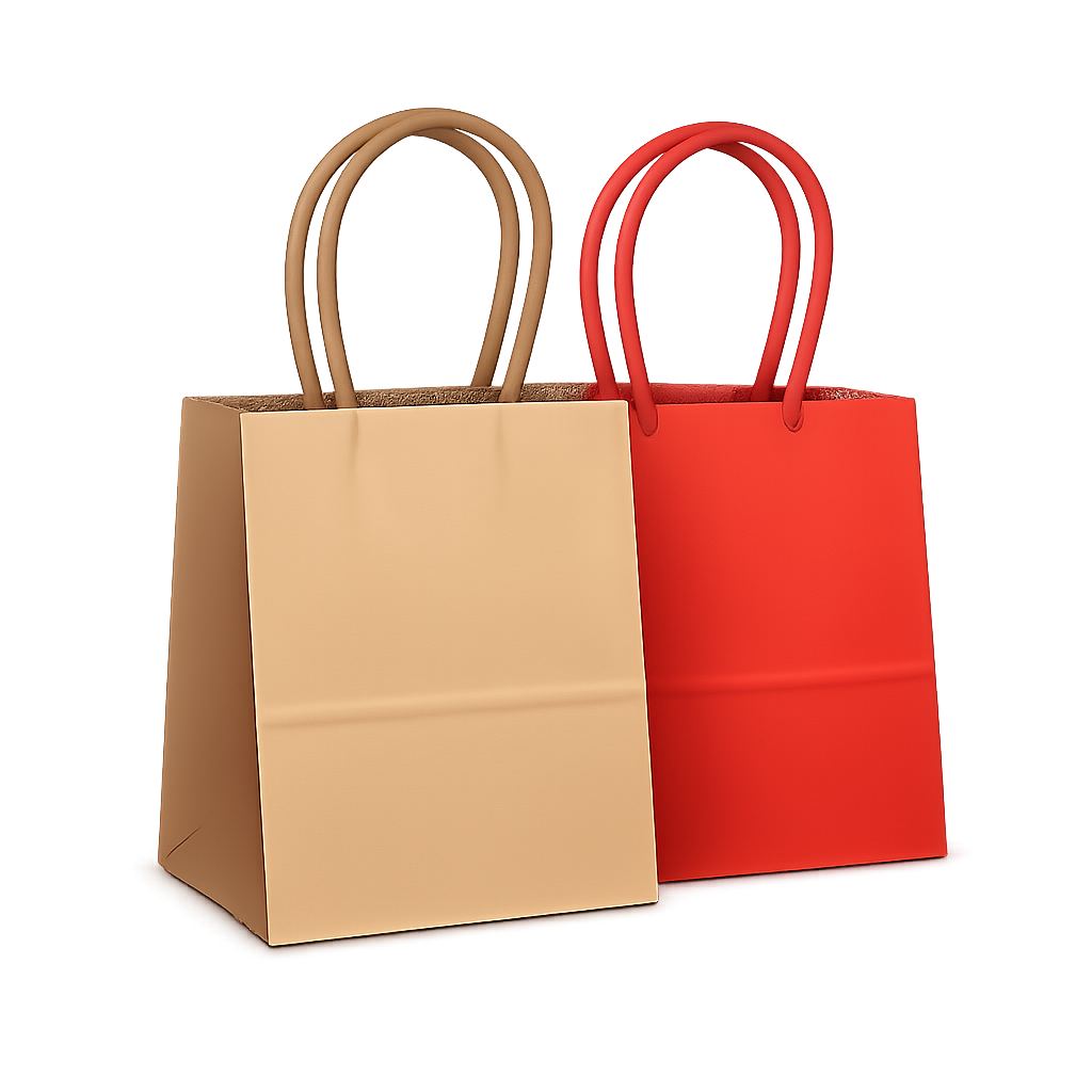 PAPER BAGS WITH HANDLE