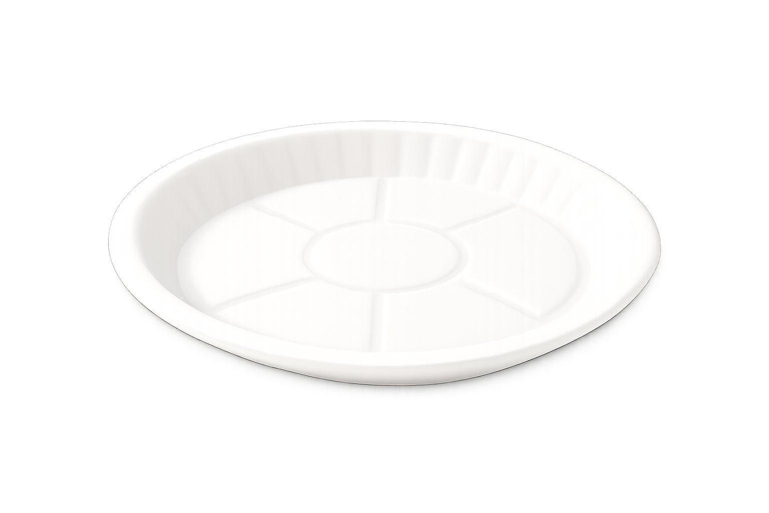 White Round Plate