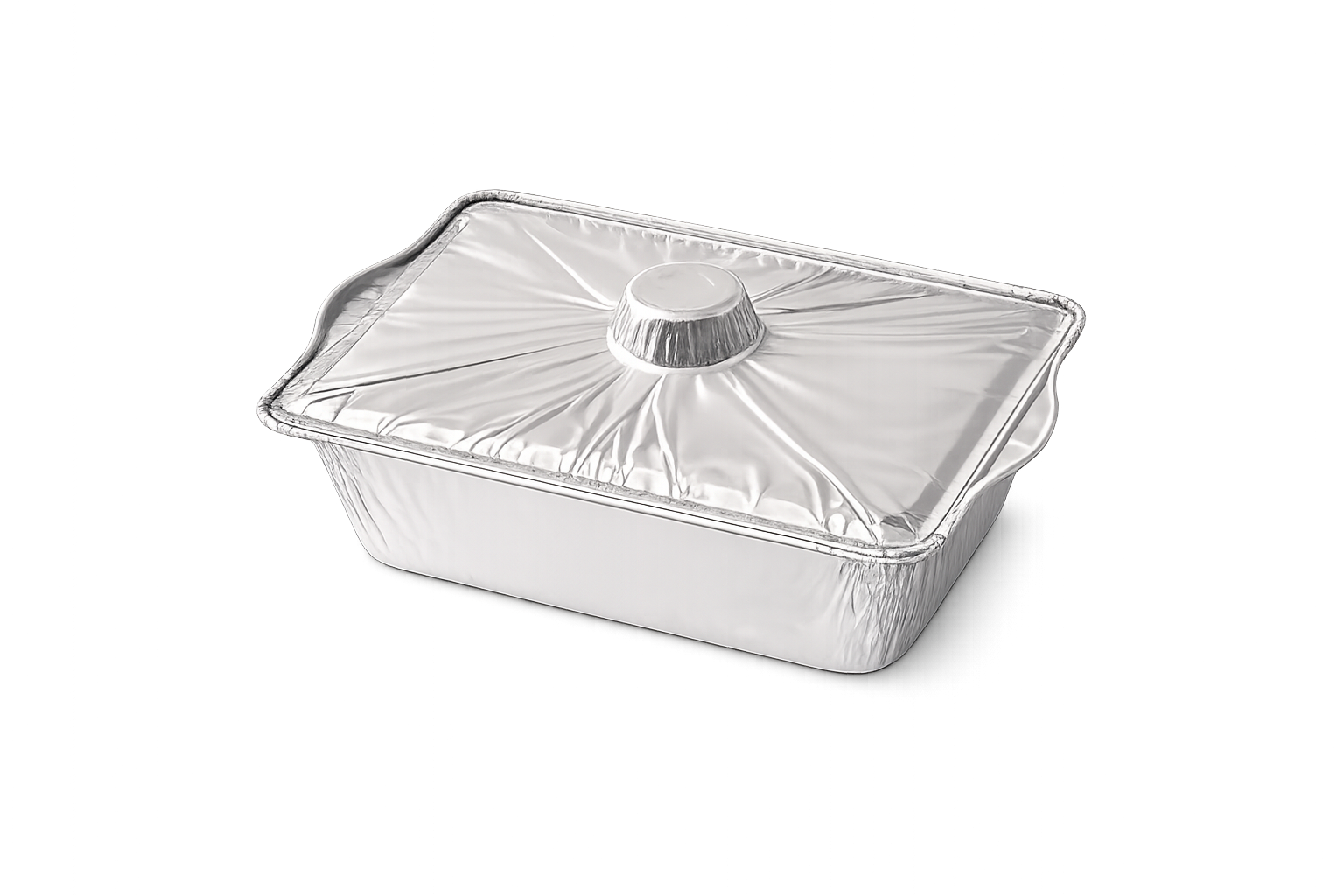 Aluminium Foil Container with Handles and Lid